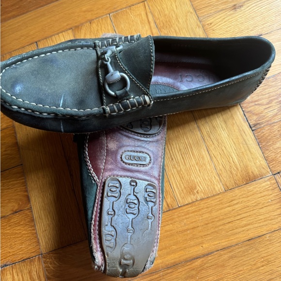 Men’s Gucci driving loafers size 43.5 - Picture 2 of 3
